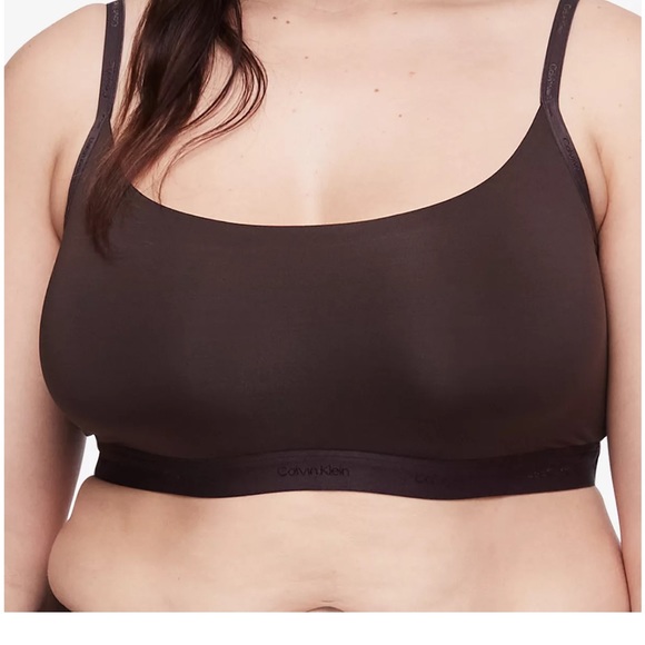 Calvin Klein Form to Body Naturals Unlined Bralette/Thong Set - Size 2X - Picture 11 of 12